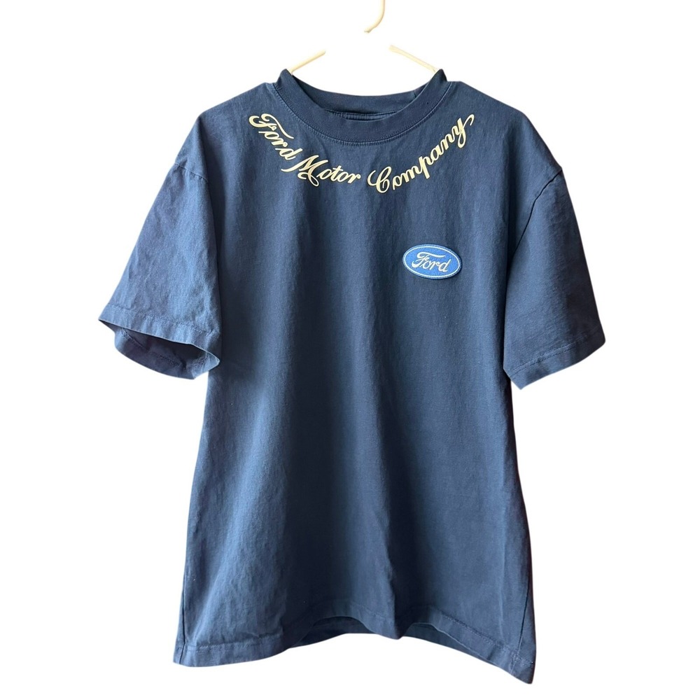 Ford Motor Company x Pacsun T-Shirt Men's Medium Cars Trucks Blue Ford Patch‎
